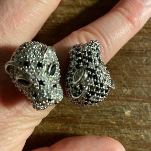 Noir Jewelry double headed lioness ring.